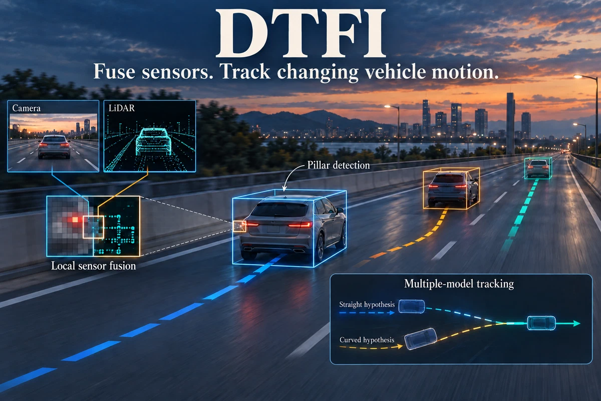 DTFI — Fused observations support continuous vehicle tracking.