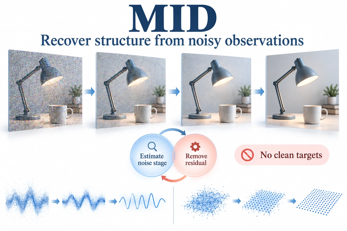 MID — Iterative recovery across data modalities.