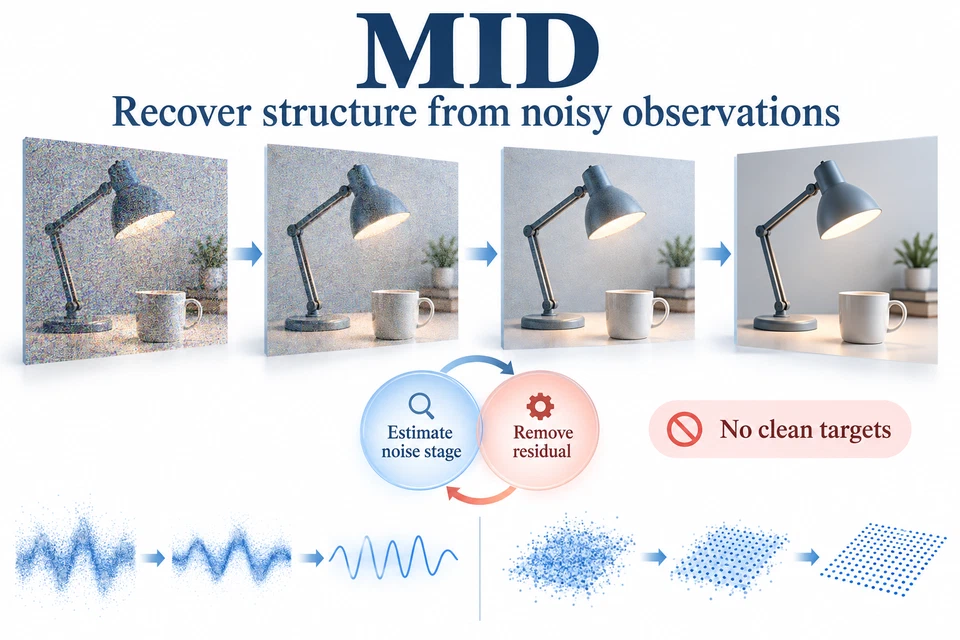 MID — Iterative recovery across data modalities.