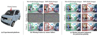 Single-image segmentation in real scenes with missing temporal evidence.